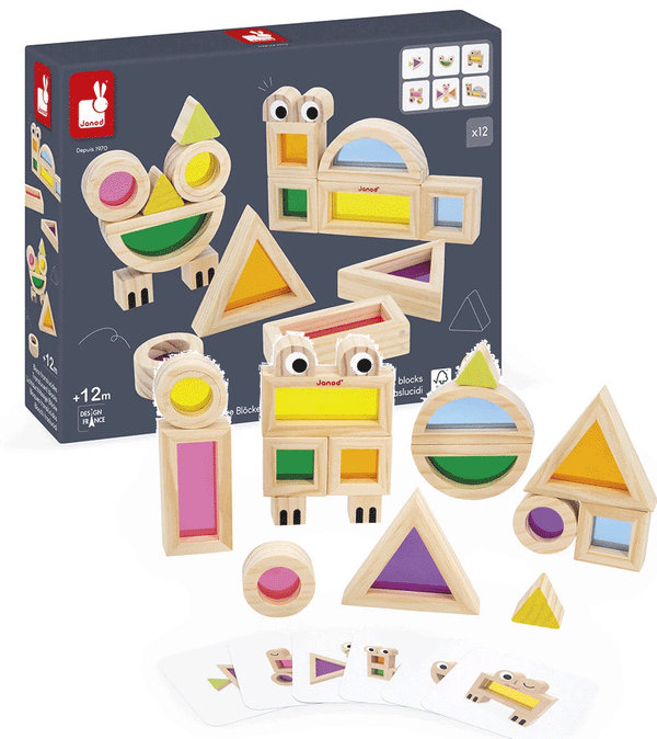Translucent Blocks Sensory Toy by Janod