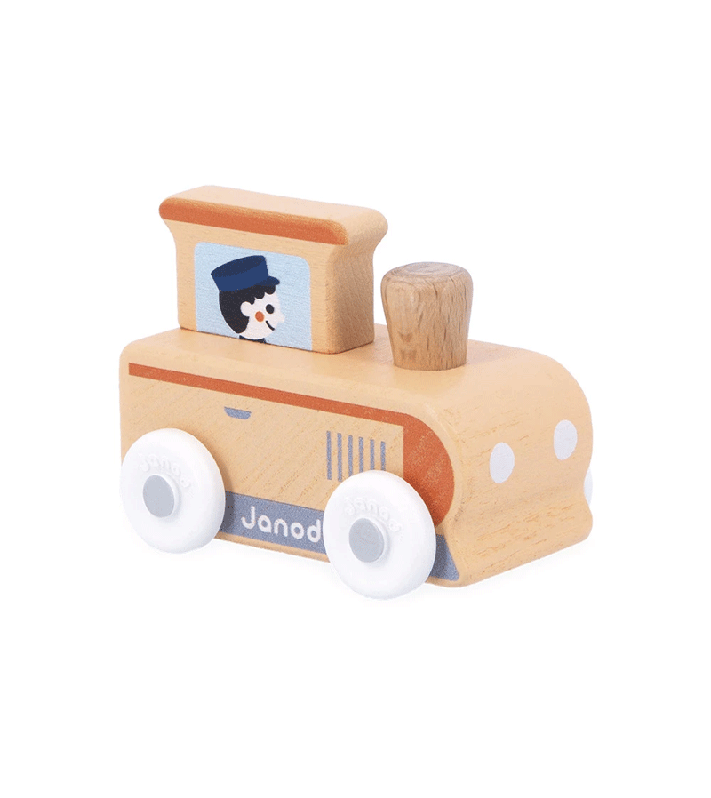 Wooden Locomotive Train Mountain Valley Cross Roads by Janod