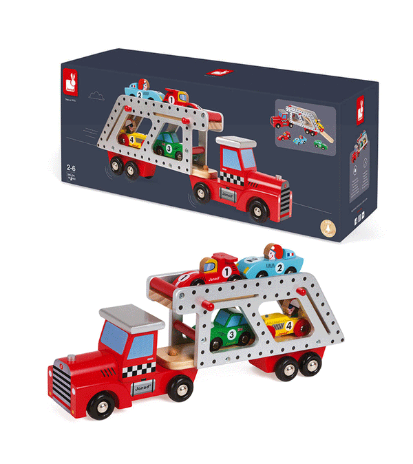 4 Cars Transporter Lorry by Janod