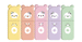 Set of 5 Mini Bear Highlighters by Janod