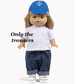 Boyfriend Jeans for Minikane Baby Dolls