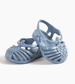 Light Blue Jelly Sandals for Baby Dolls by Minikane