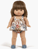 Light Blue Jelly Sandals for Baby Dolls by Minikane