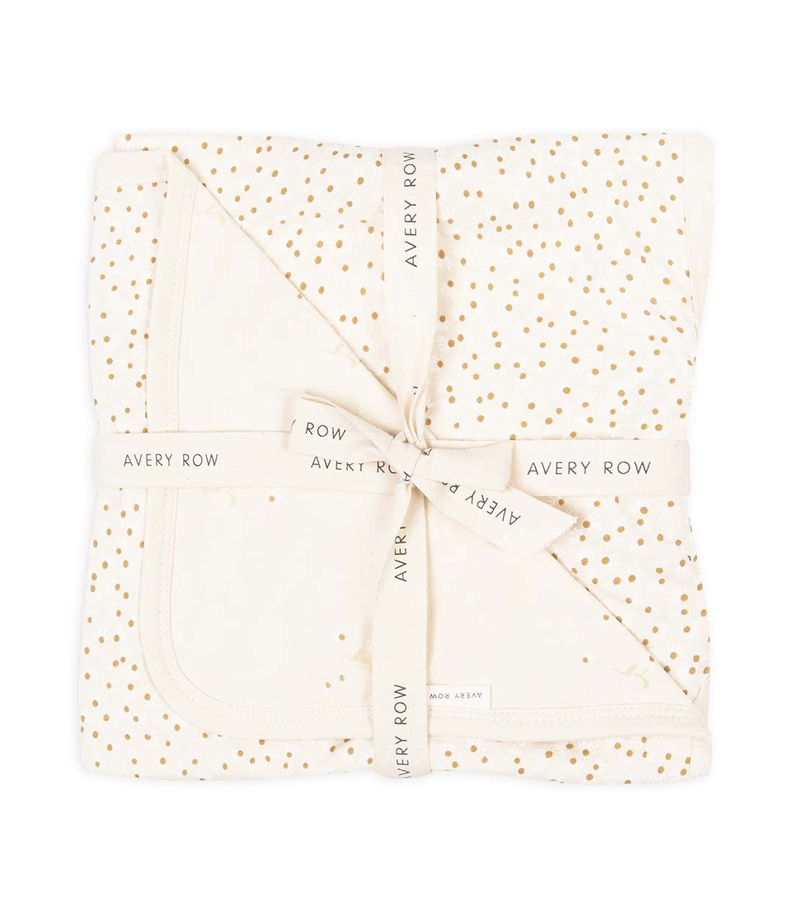 Wild Chamomile Printed Jersey Reversible Blanket by Avery Row