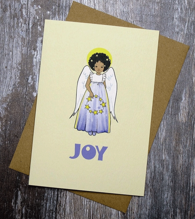 Joy Angel Card by Made in Pixieland