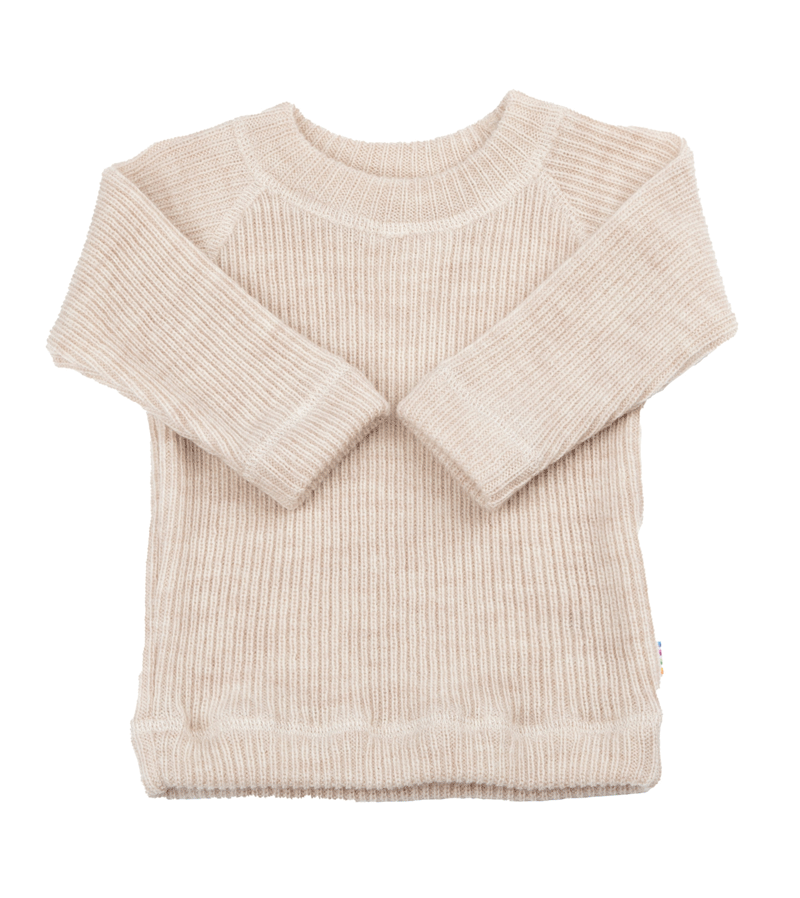 Cream Melange Merino Knitted Jumper by Joha