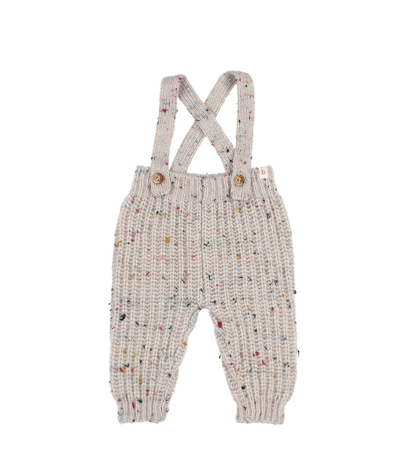 Pearl Grey Botonato Knitted Jumpsuit by Buho