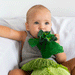 Kendall the Kale Comforter and Baby Teether by Oli and Carol