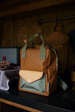 Khaki Green Meadows Envelope Backpack by Sticky Lemon