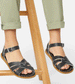 Children's Black Original Sandal by Saltwater
