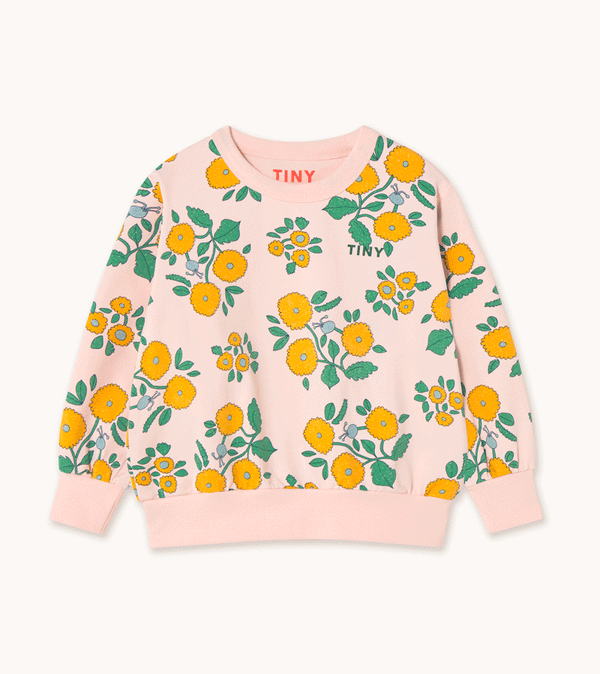 Kids Flowers Sweatshirt by Tinycottons