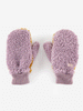 Lavender Kids Color Block Sheepskin Mittens by Bobo Choses