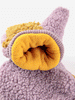 Lavender Kids Color Block Sheepskin Mittens by Bobo Choses