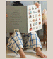 Window Pane Check Handwoven Cotton Trousers