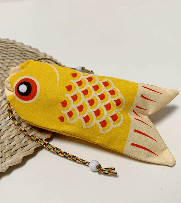 Yellow Koi Fish Coin Pouch