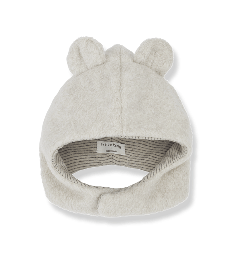 Oatmeal Linus Teddy Hat by 1+ in the Family