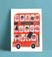 A4 London Bus Print by Daria Solak Illustrations