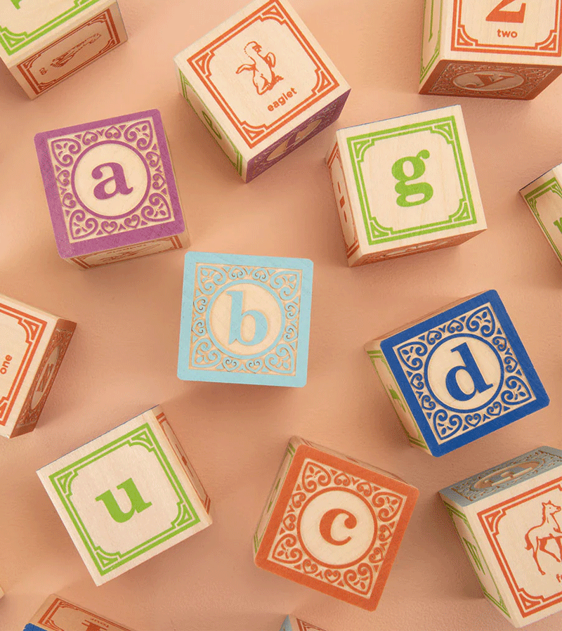 Classic Lowercase ABC  Wooden Blocks by Uncle Goose