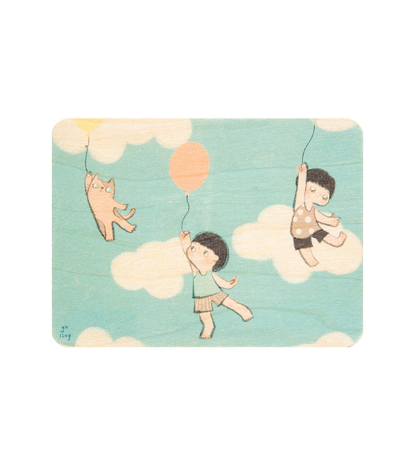 Lu Yu Ling In the Sky Mini Wooden Card by WOODHI