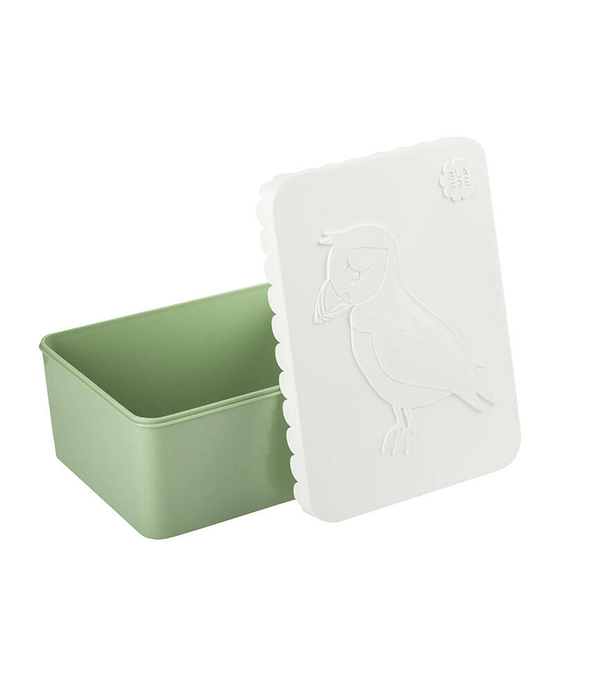 Mint & White Puffin Lunch Box by Blafre