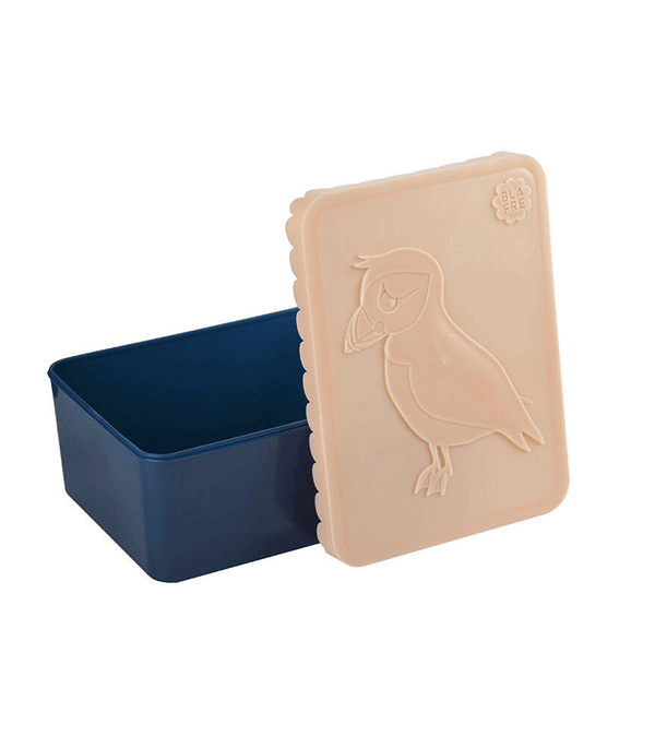 Peach & Blue Puffin Lunch Box by Blafre