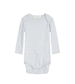 Mist and Ecru Striped Organic Cotton Crossover Body by Serendipity