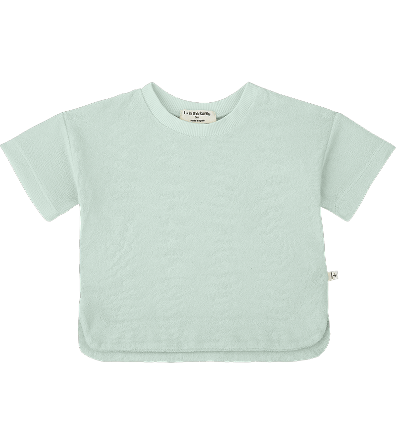 Mint Green Manacor Terry Tee by 1+ in the Family