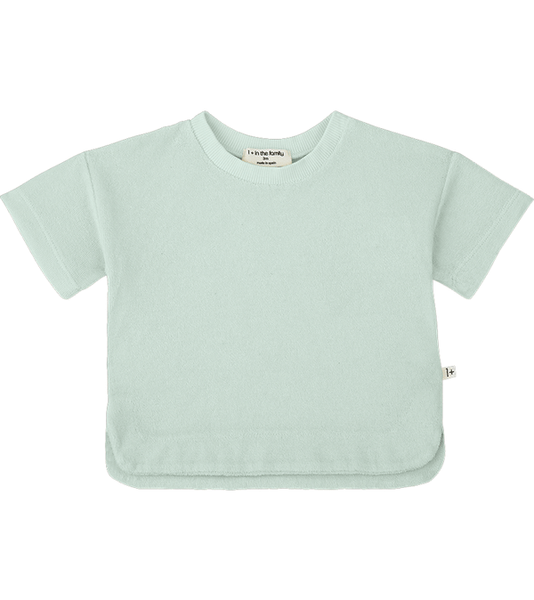 Mint Green Manacor Terry Tee by 1+ in the Family