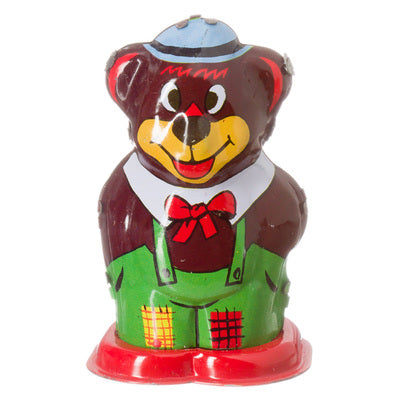 Retro Wind up Waddling Bear Tin Toy