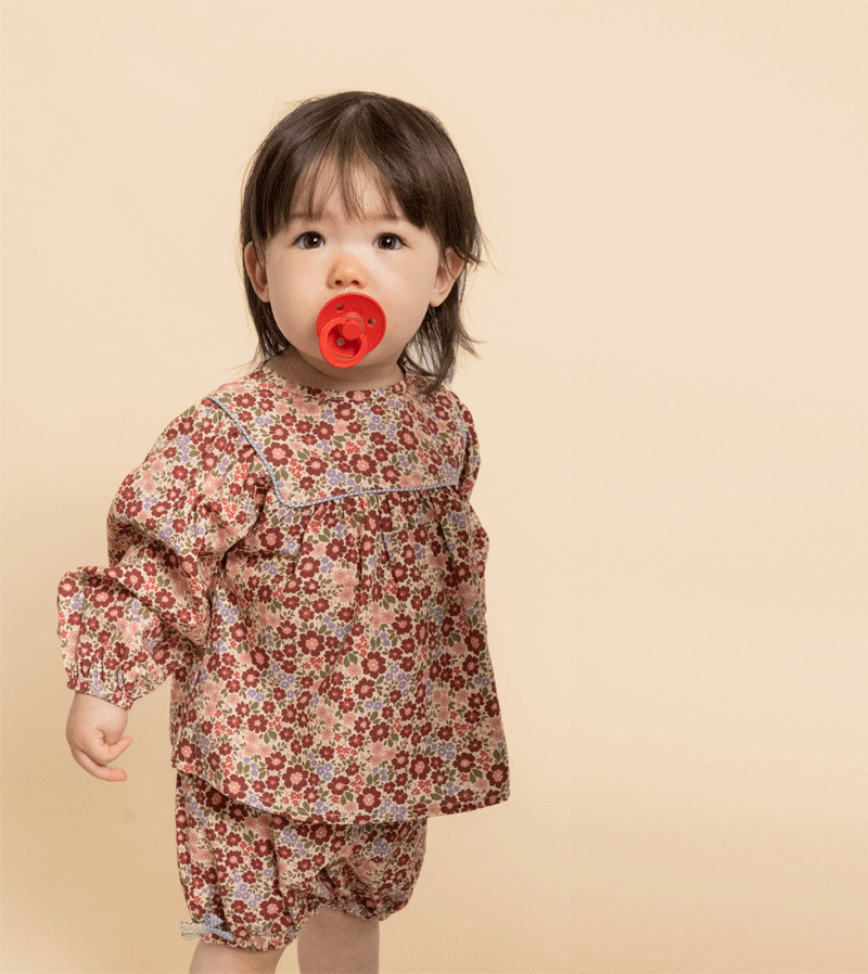 Wildflower Meadow Madeleine Baby Blouse by Floss