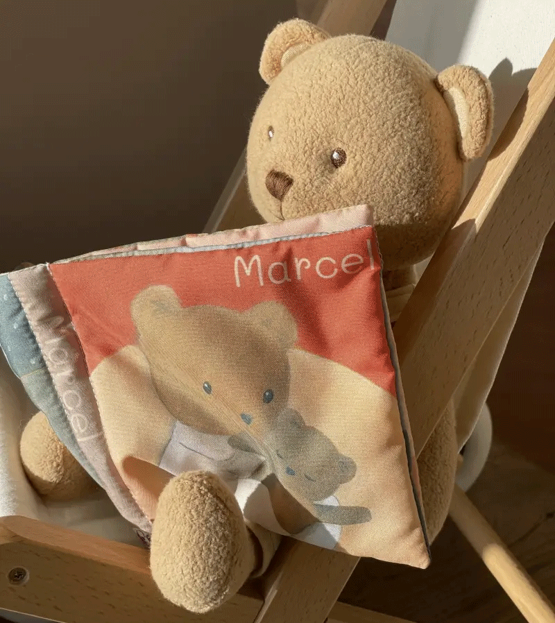 Marcel Bear Fabric Book by Egmont