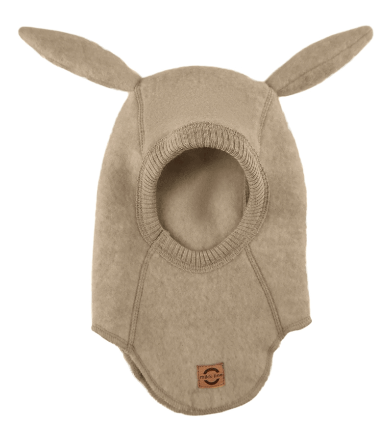 Melange Denver Soft Wool Balaclava with Bunny Ears by Mikk-Line