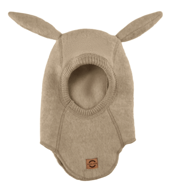 Melange Denver Soft Wool Balaclava with Bunny Ears by Mikk-Line