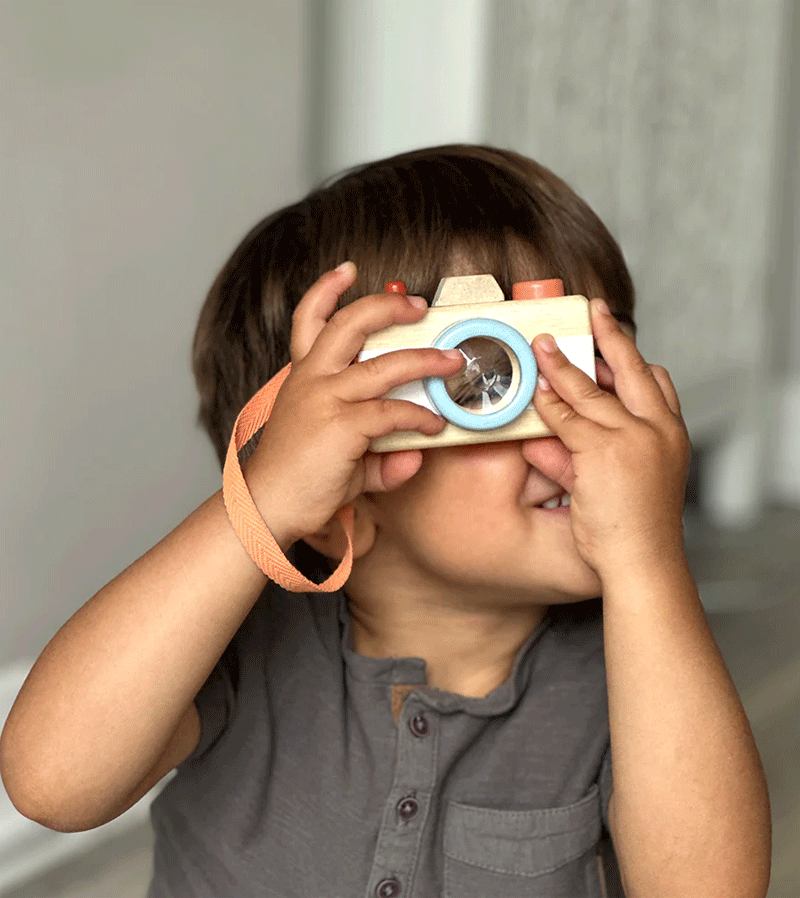 Wooden Kaleidoscope Camera by Mentari