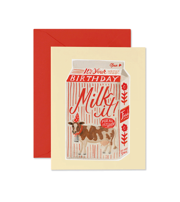 Milk It Birthday Card by Rifle Paper Co