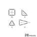 28 pcs Mini Tiles Pack Intense by Cleverclixx