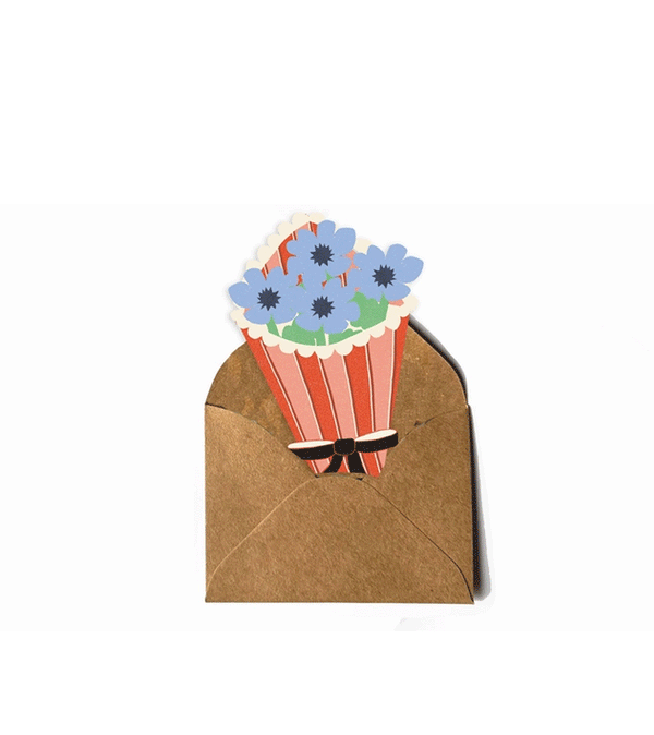 Mini Card Flower Bouquet by Isatopia