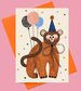 Party Monkey Card by Daria Solak