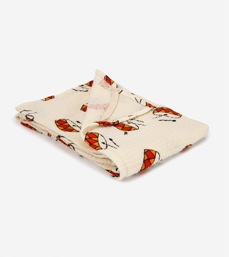 Baby Play the Drum all over Muslin by Bobo Choses