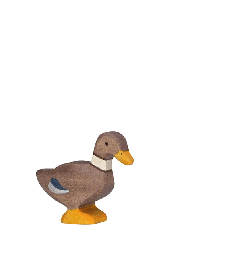 Brown Standing Duck by Holztiger
