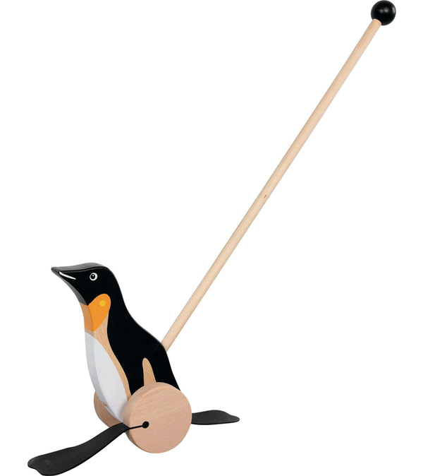 Wooden Push Along Penguin