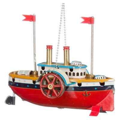 Steam Boat Tin Ornament