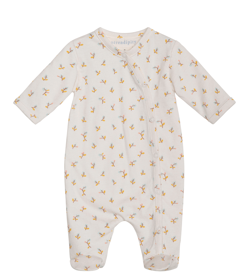 Coral Bloom Organic Cotton Romper by Serendipity