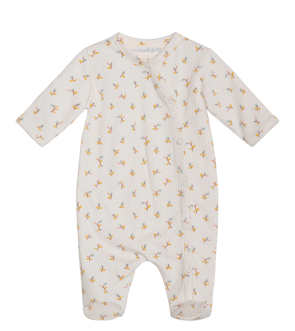 Coral Bloom Organic Cotton Romper by Serendipity