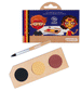 Red Yellow & Black 3 Colours Face Painting Palette by Namaki