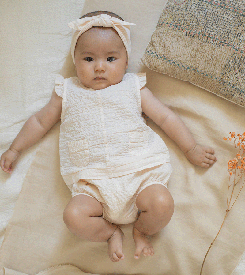 Ecru Noa Baby Headband by 1+ in the Family