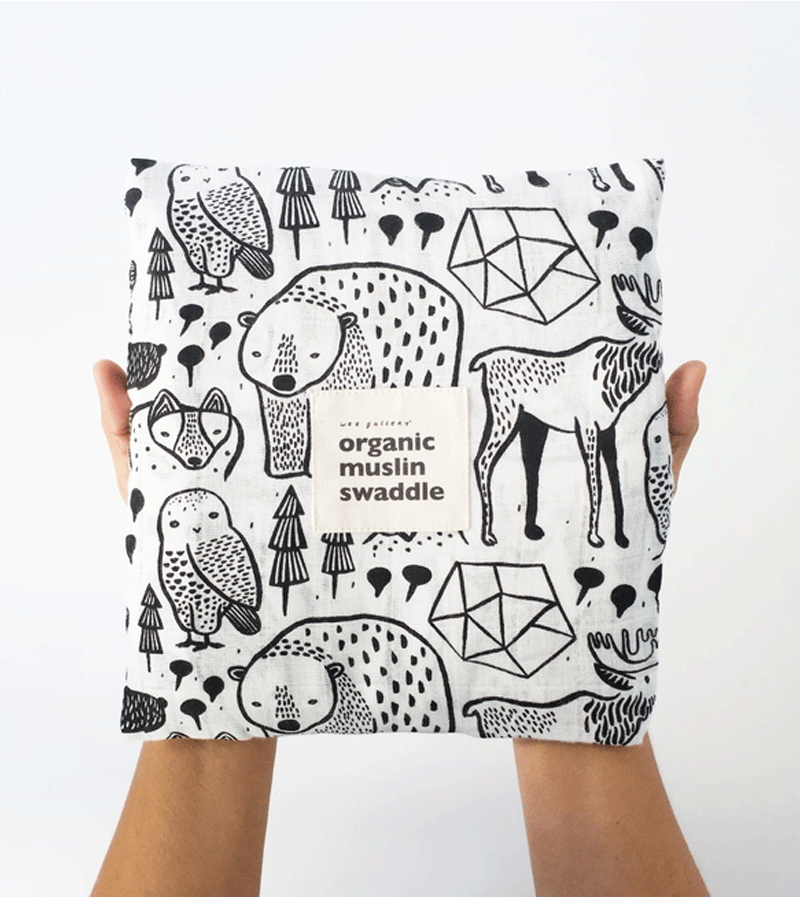 Nordic Organic Muslin Swaddle by wee gallery