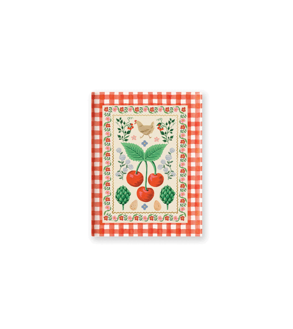 Cherry Home Sweet Home Stitched Pocket Notebook by Rifle Paper Co