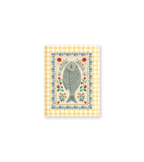 Fish Home Sweet Home Stitched Pocket Notebook by Rifle Paper Co