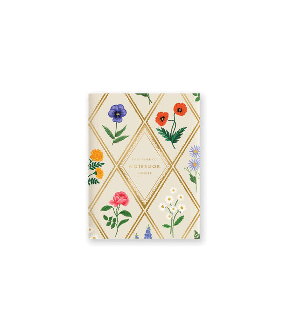 Cream Garden Study Stitched Pocket Notebook by Rifle Paper Co
